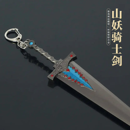 22cm Mountain Demon Knight Sword Elden Ring Game Peripheral Metal Cold Weapons