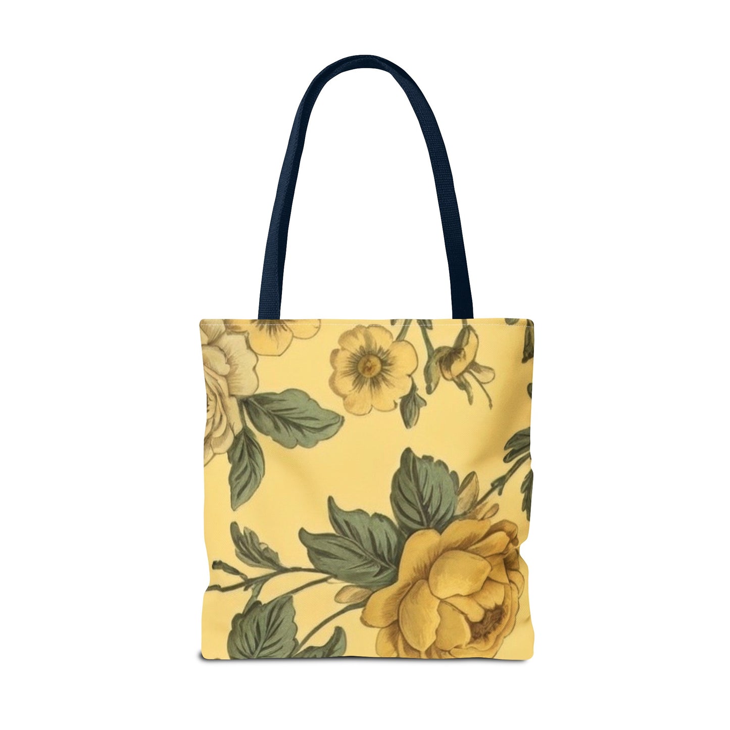 Yellow Victorian Floral Tote Bag (AOP)