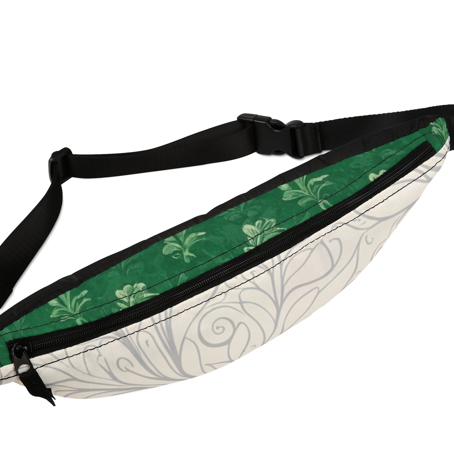 Victorian Floral Fanny Pack Cream