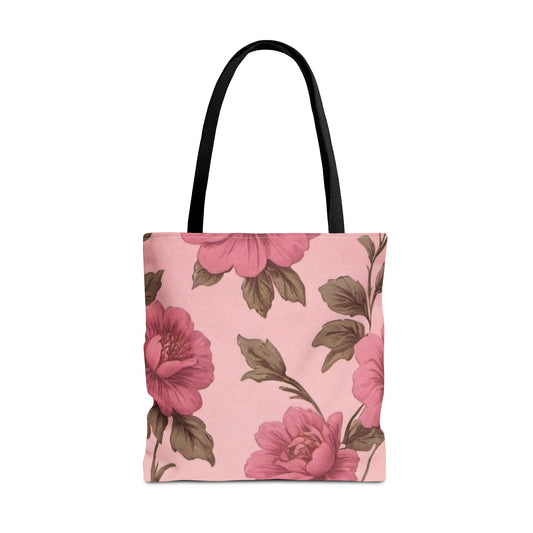 Pink Victorian Floral Tote Bag (AOP)