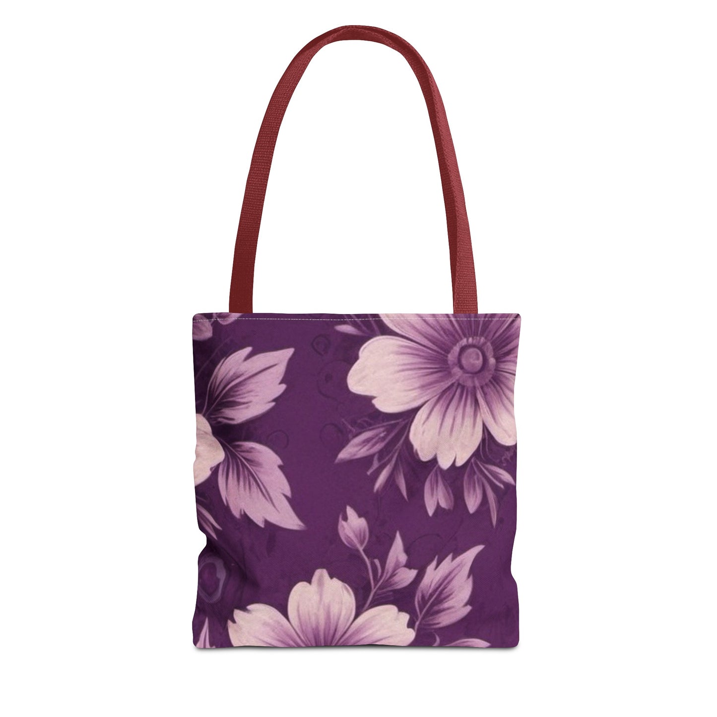 Purple Floral Tote Bag (AOP)