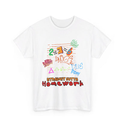 Straight Outta Homework Unisex Heavy Cotton Tee