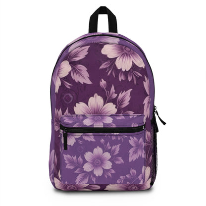 Purple Victorian Floral Backpack