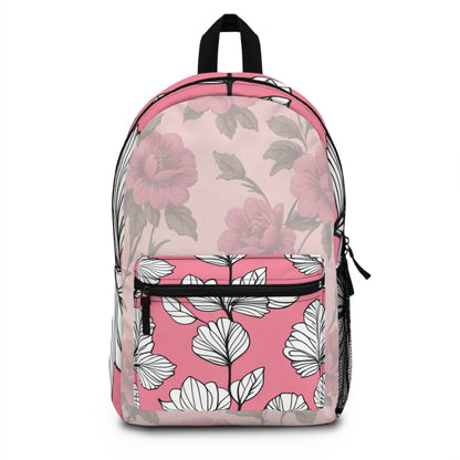 Pink Floral Backpack