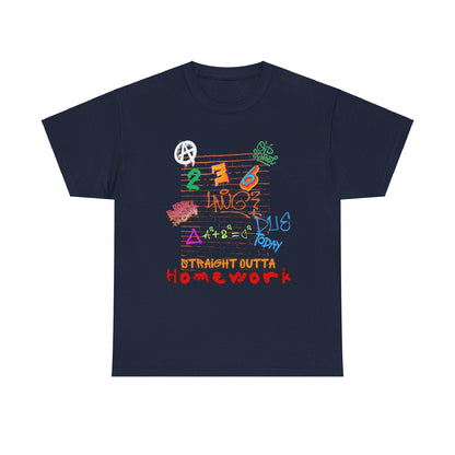 Straight Outta Homework Unisex Heavy Cotton Tee