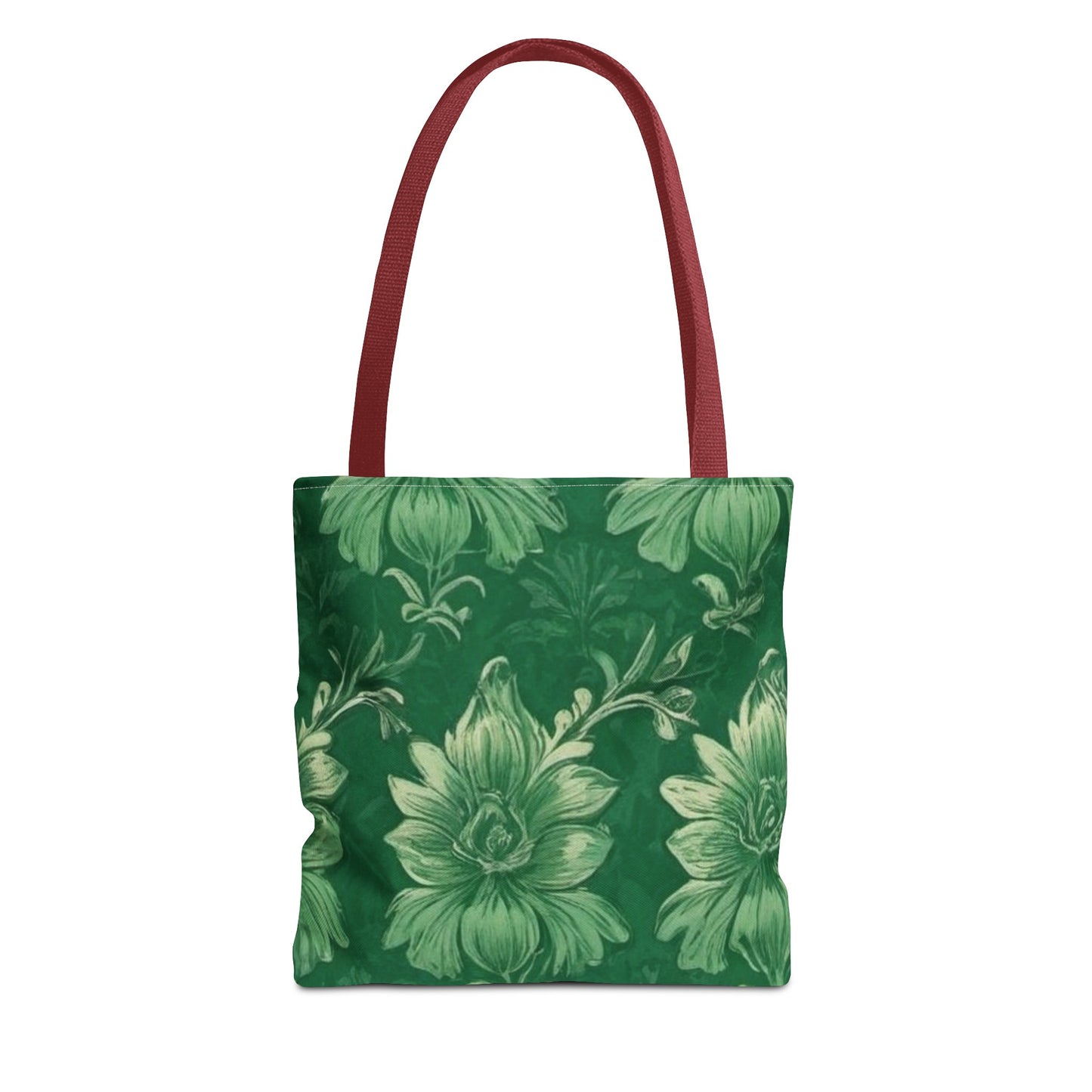 Green Victorian Floral Tote Bag (AOP)