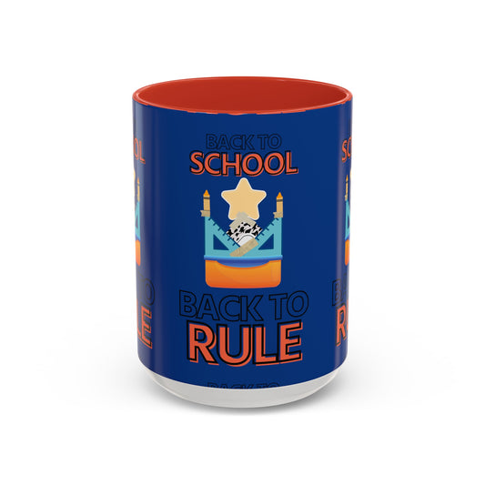 Back to School Back to Rule Accent Coffee Mug (11, 15oz)