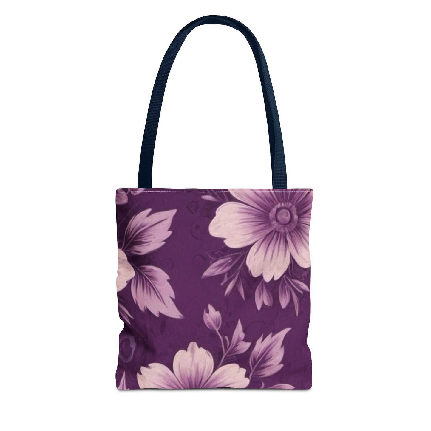 Purple Floral Tote Bag (AOP)