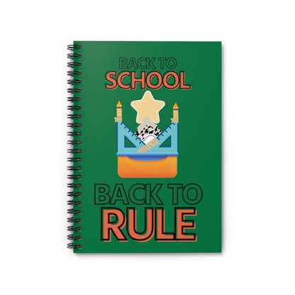 Back to School Back to Rule Spiral Notebook - Ruled Line