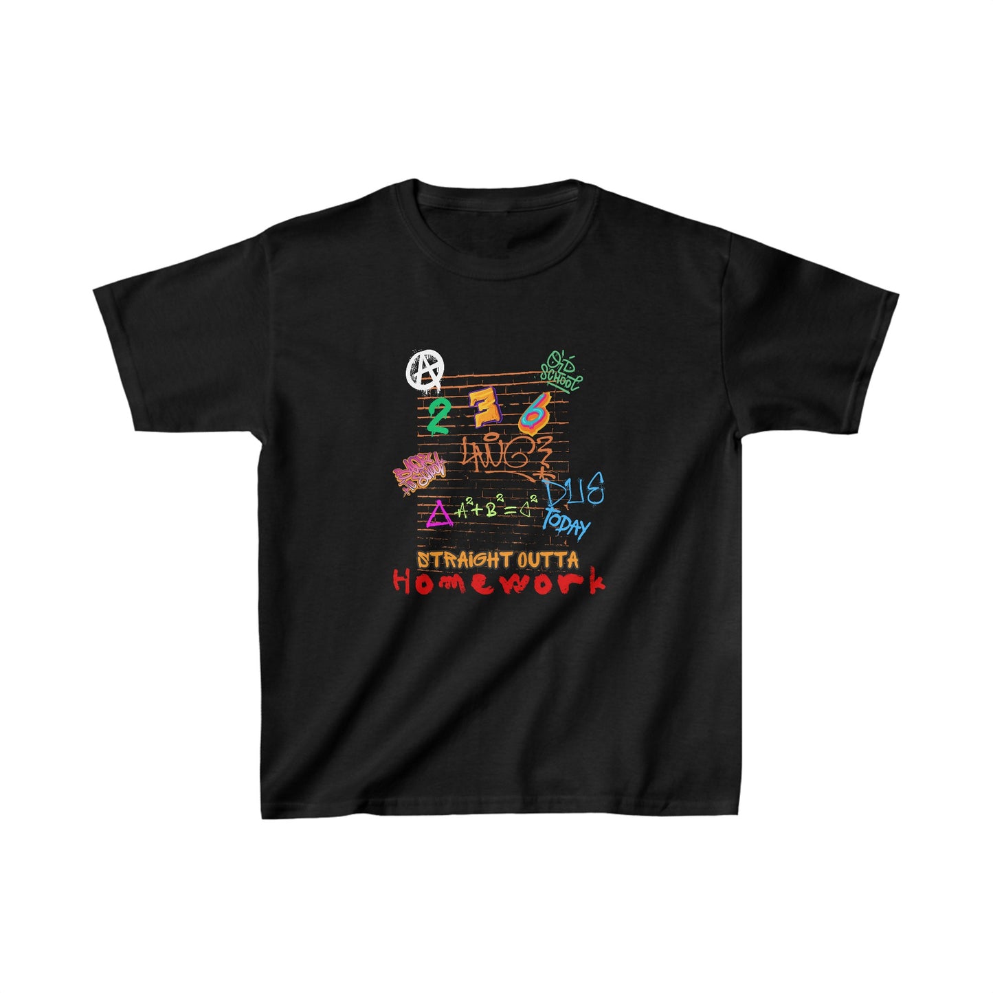 Straight Outta Homework Kids Heavy Cotton™ Tee