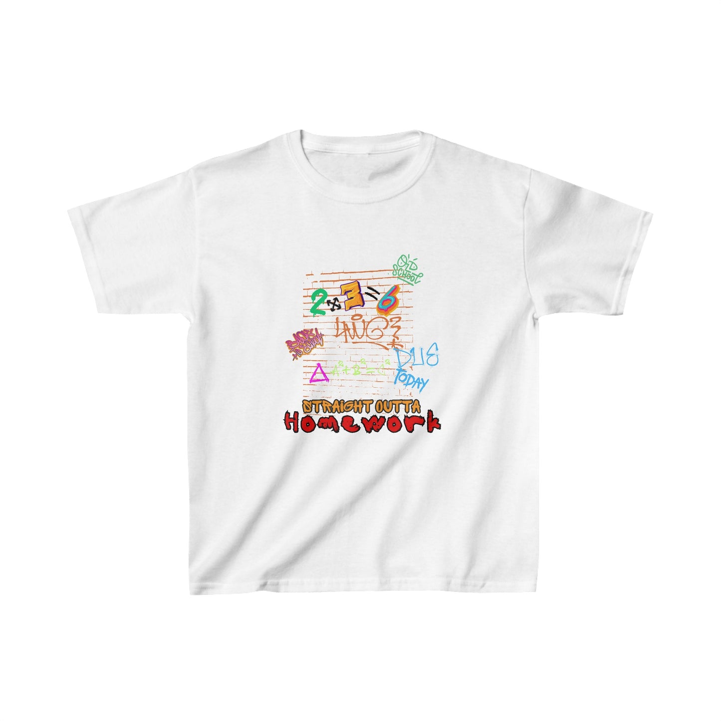 Straight Outta Homework Kids Heavy Cotton™ Tee