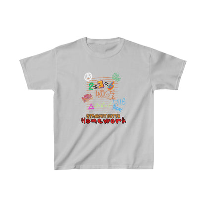 Straight Outta Homework Kids Heavy Cotton™ Tee