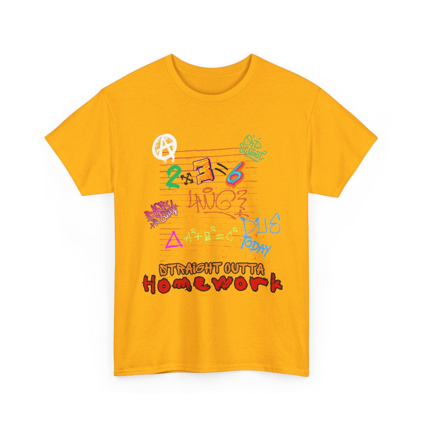 Straight Outta Homework Unisex Heavy Cotton Tee