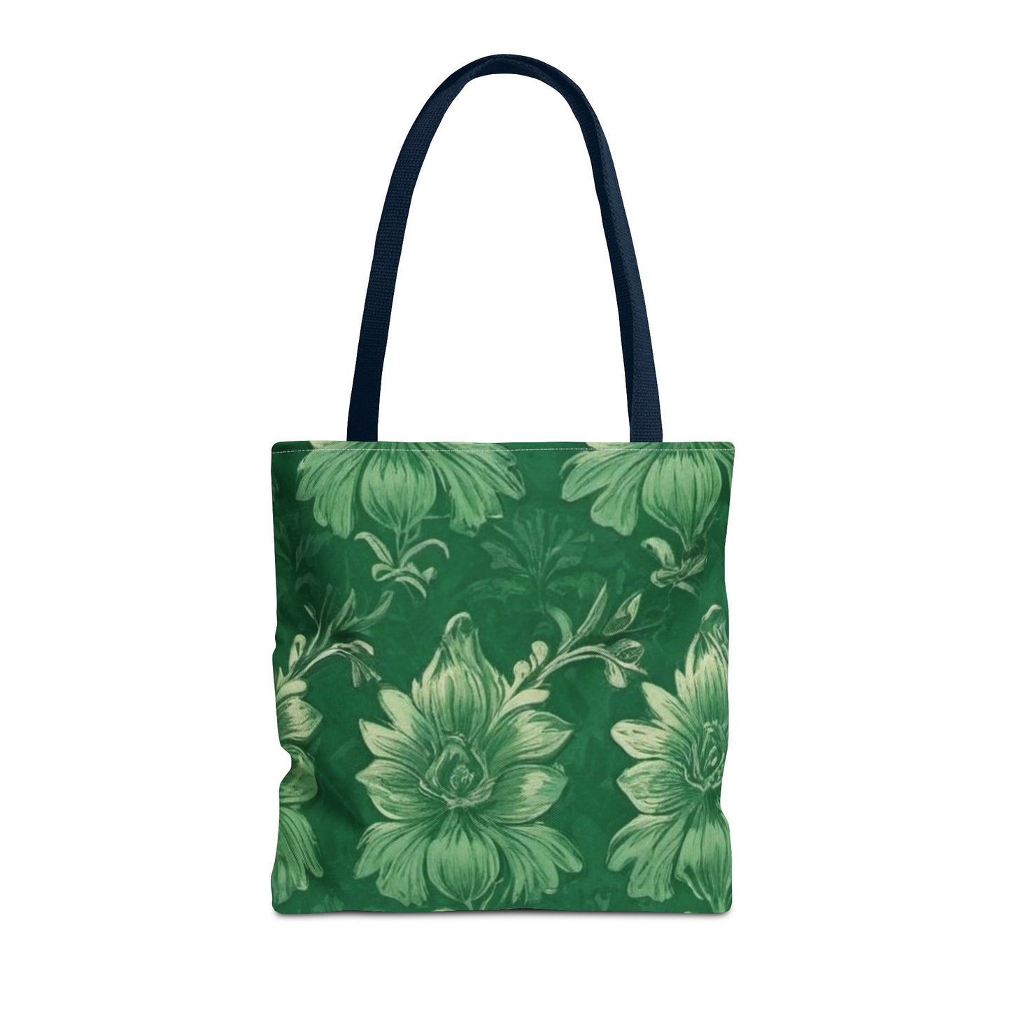 Green Victorian Floral Tote Bag (AOP)