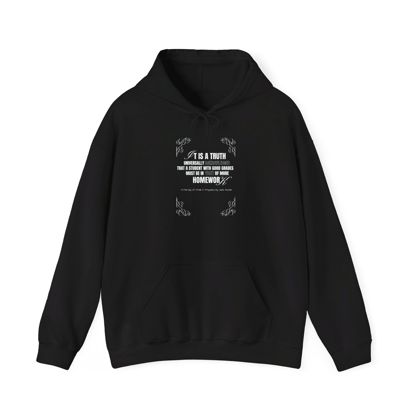 It's a Truth Universally Acknowledged Unisex Heavy Blend™ Hooded Sweatshirt