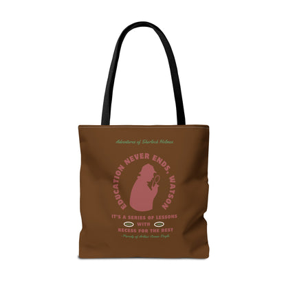 Education Never Ends Tote Bag (AOP)