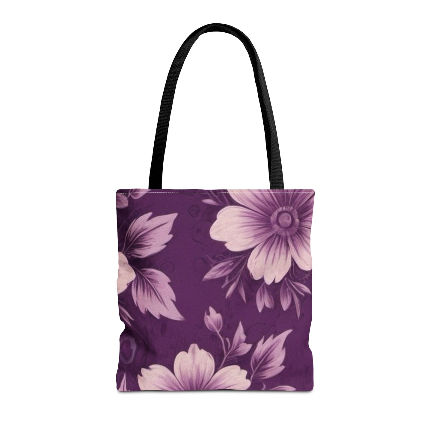 Purple Floral Tote Bag (AOP)