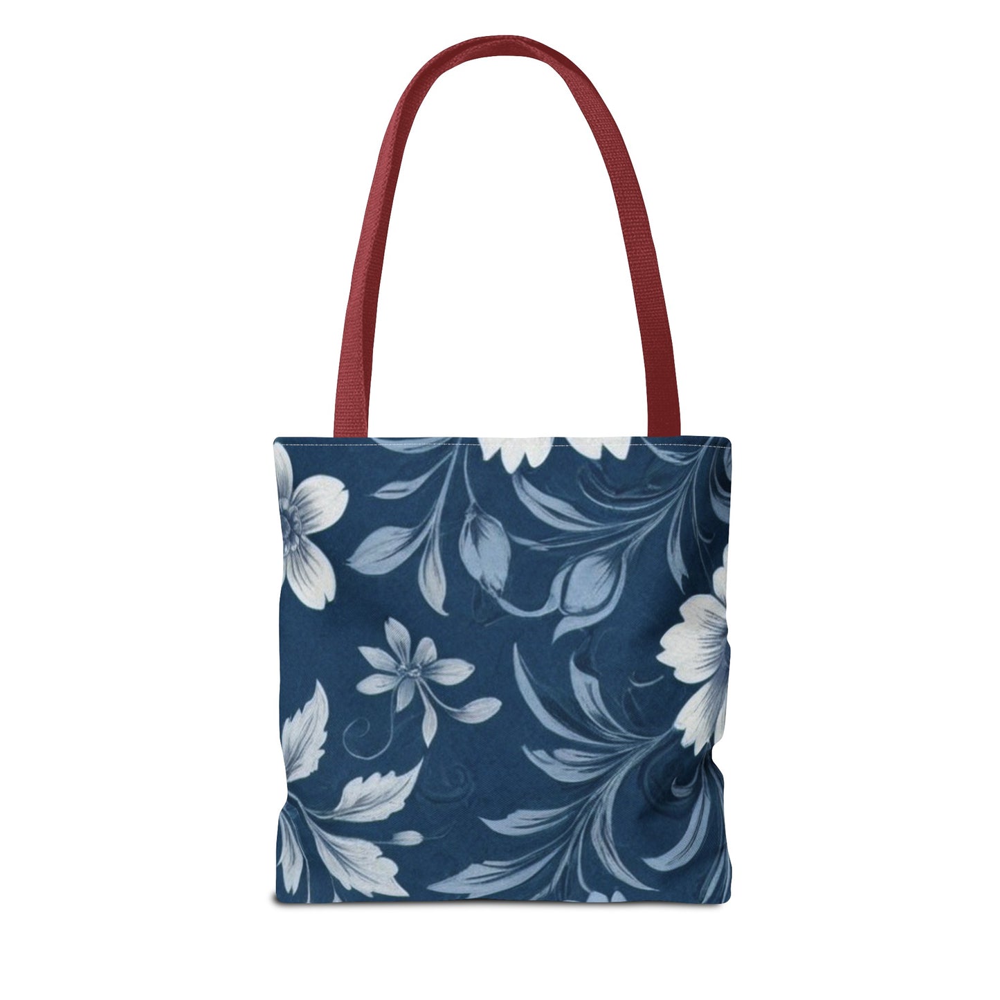 Blue Victorian Floral Tote Bag