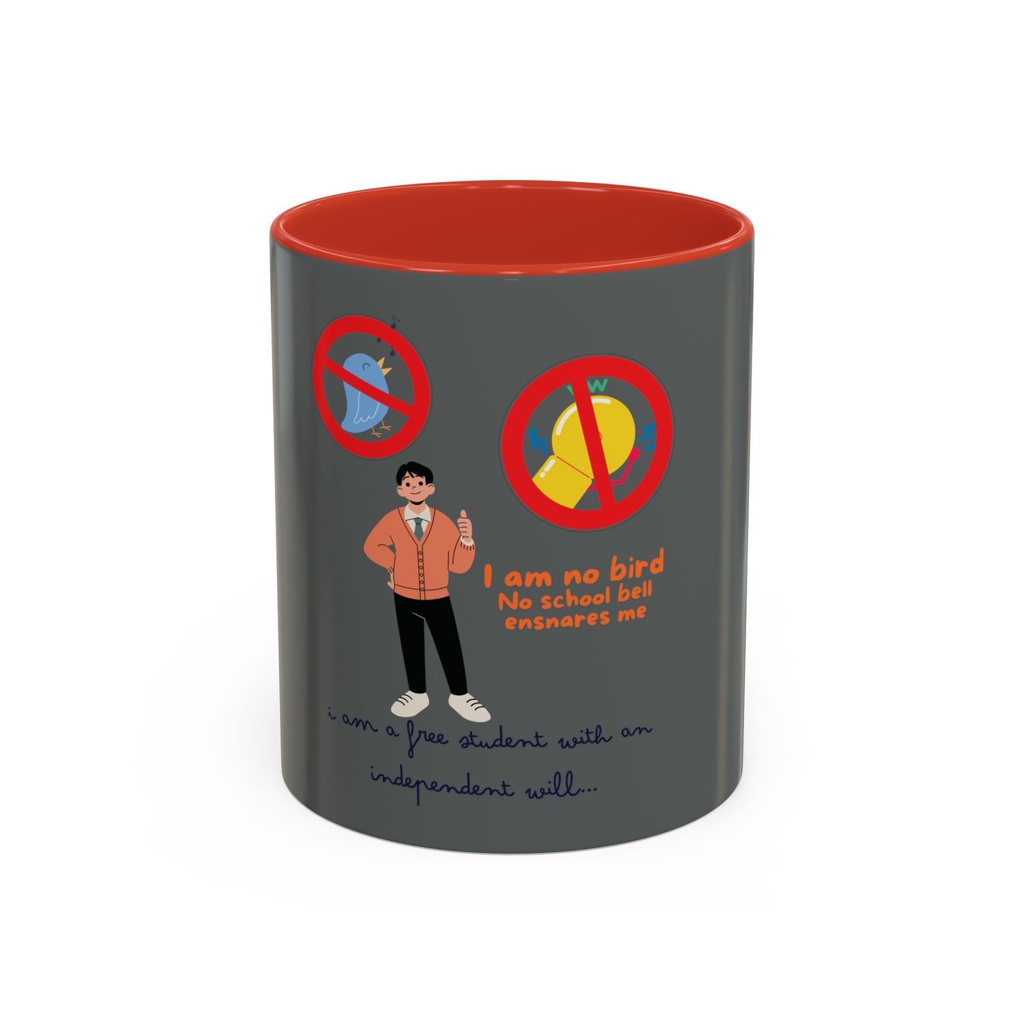 I am a Free Student Accent Coffee Mug (11, 15oz)