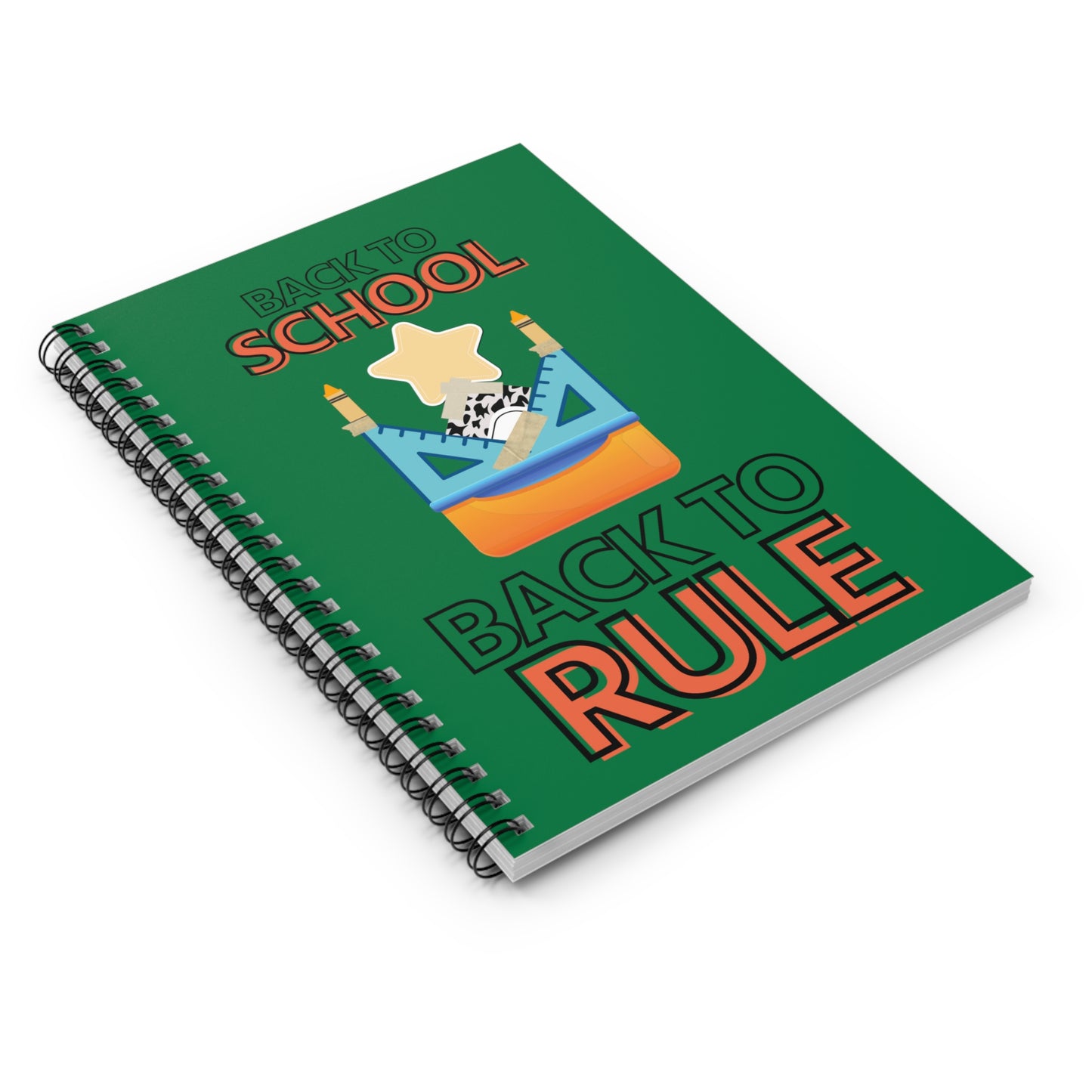 Back to School Back to Rule Spiral Notebook - Ruled Line