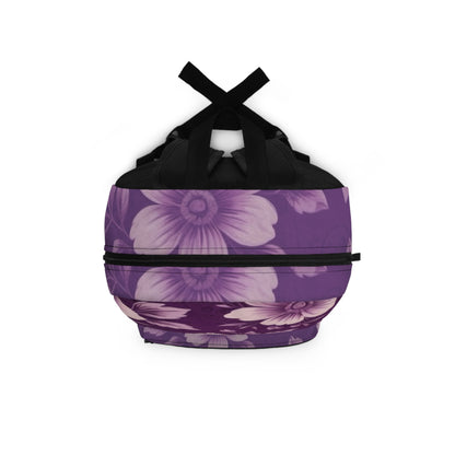 Purple Victorian Floral Backpack