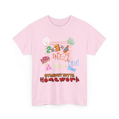 Straight Outta Homework Unisex Heavy Cotton Tee