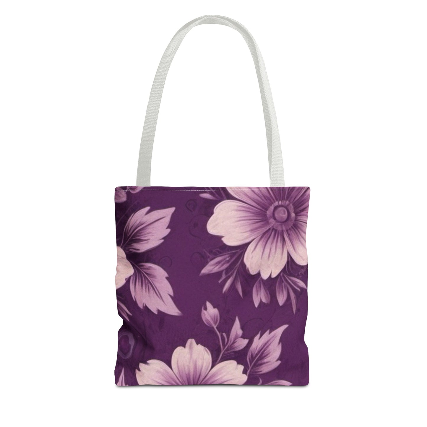 Purple Floral Tote Bag (AOP)