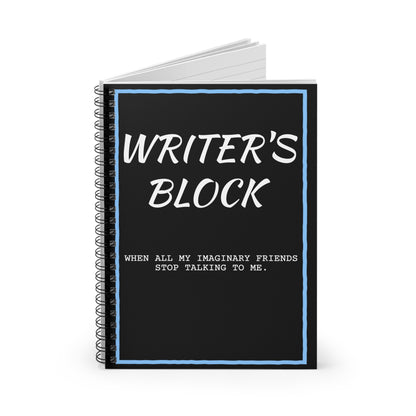 Writer's Block Spiral Notebook - Ruled Line