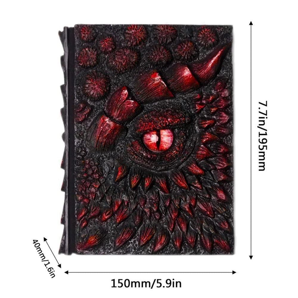 3D Dragon Embossed Diary