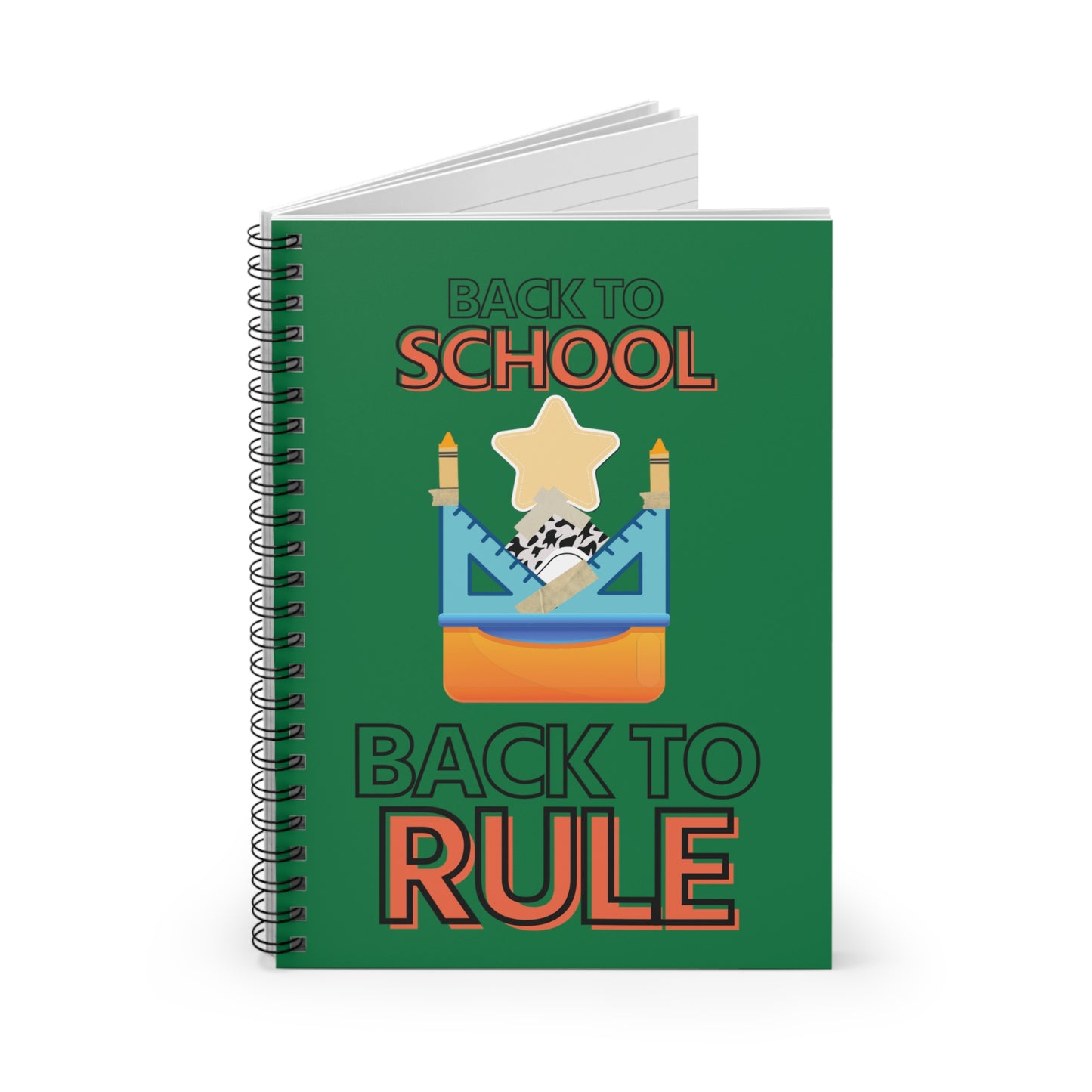 Back to School Back to Rule Spiral Notebook - Ruled Line