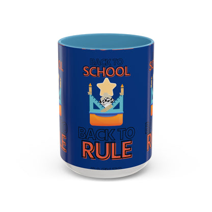 Back to School Back to Rule Accent Coffee Mug (11, 15oz)