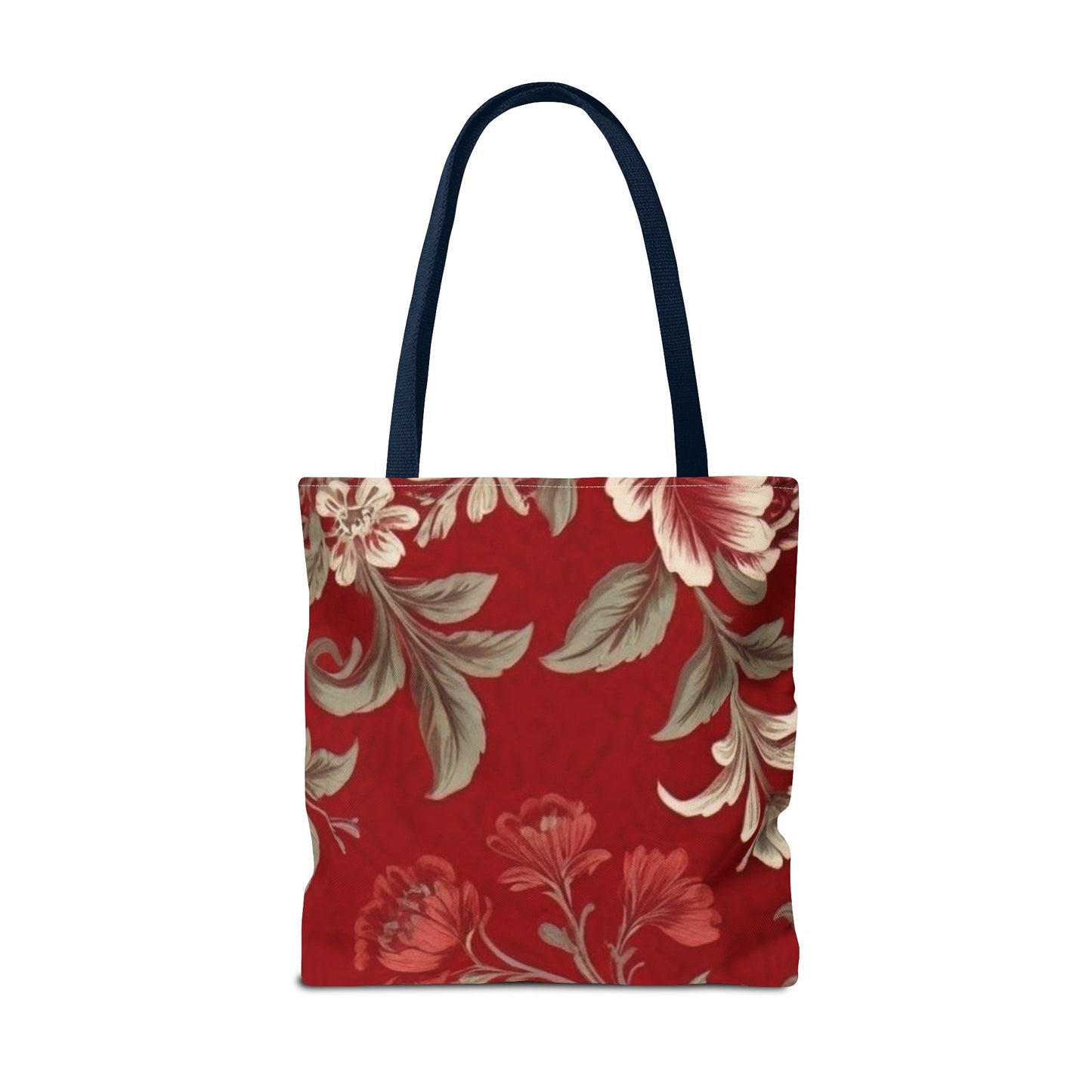 Red Victorian Floral Tote Bag (AOP)