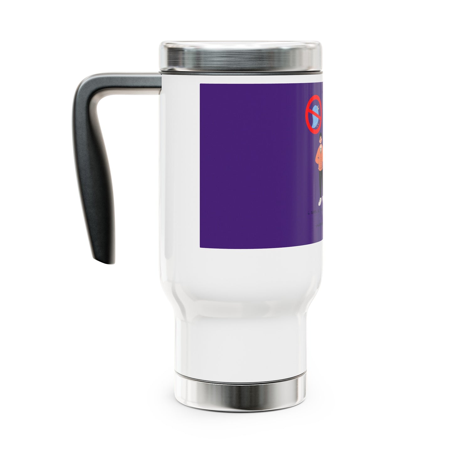 I am a Free Student Stainless Steel Travel Mug with Handle, 14oz