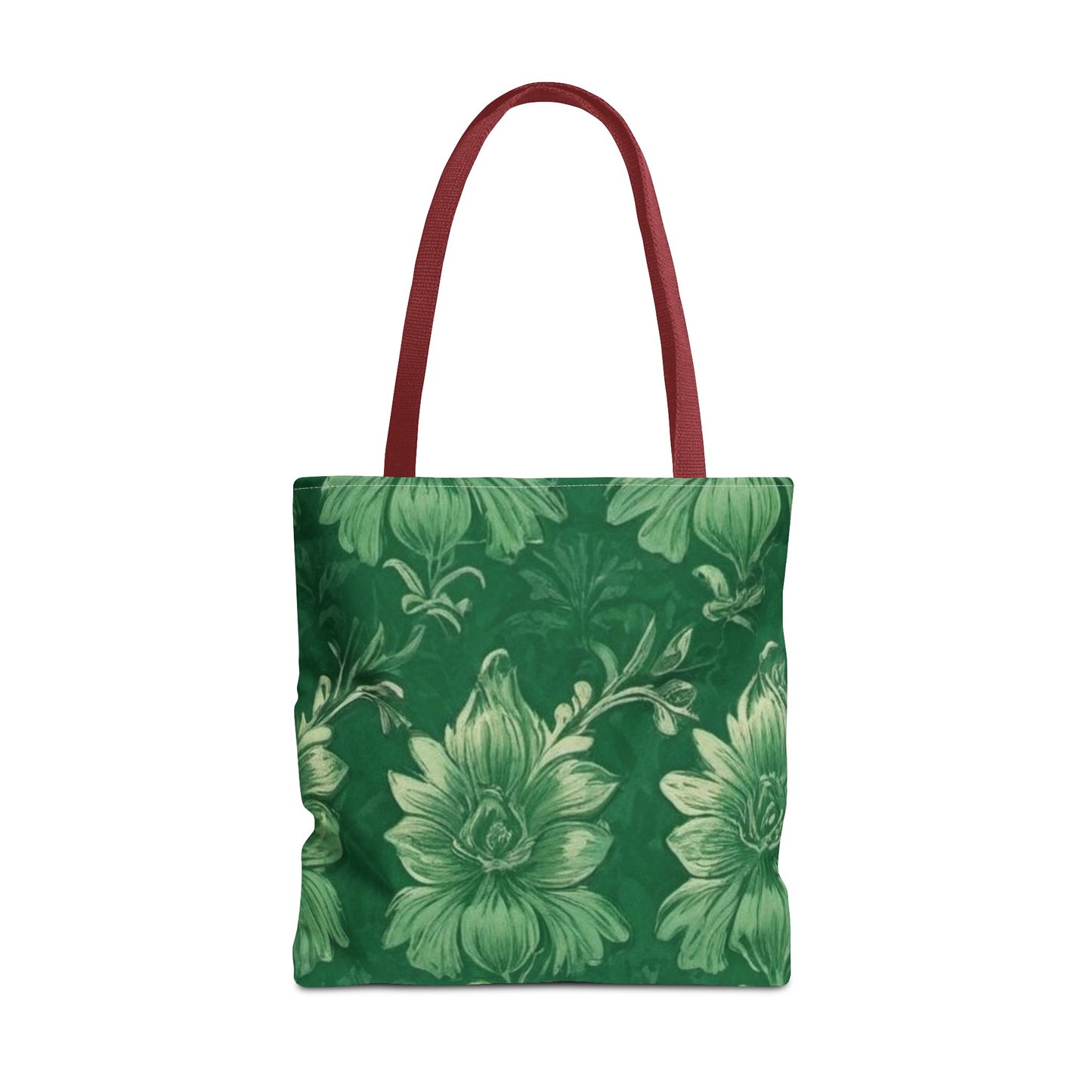 Green Victorian Floral Tote Bag (AOP)