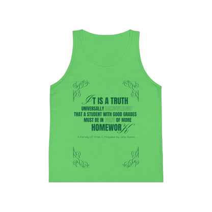 It's a  Truth Universally Acknowledged Kid's Jersey Tank Top