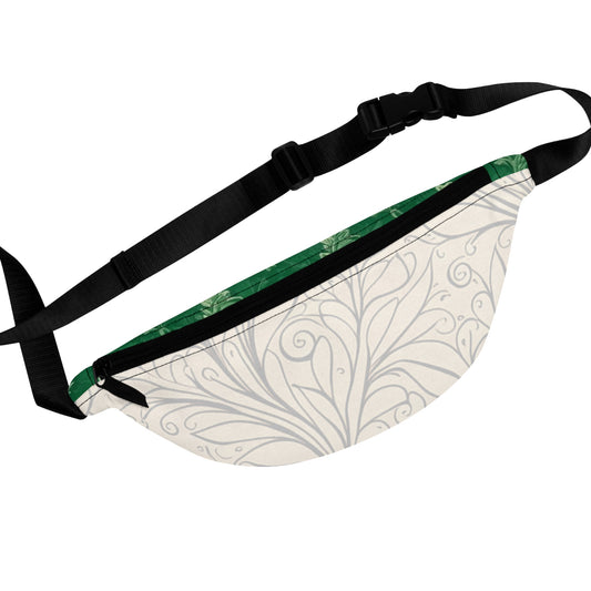 Victorian Floral Fanny Pack Cream