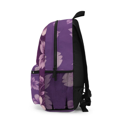 Purple Victorian Floral Backpack