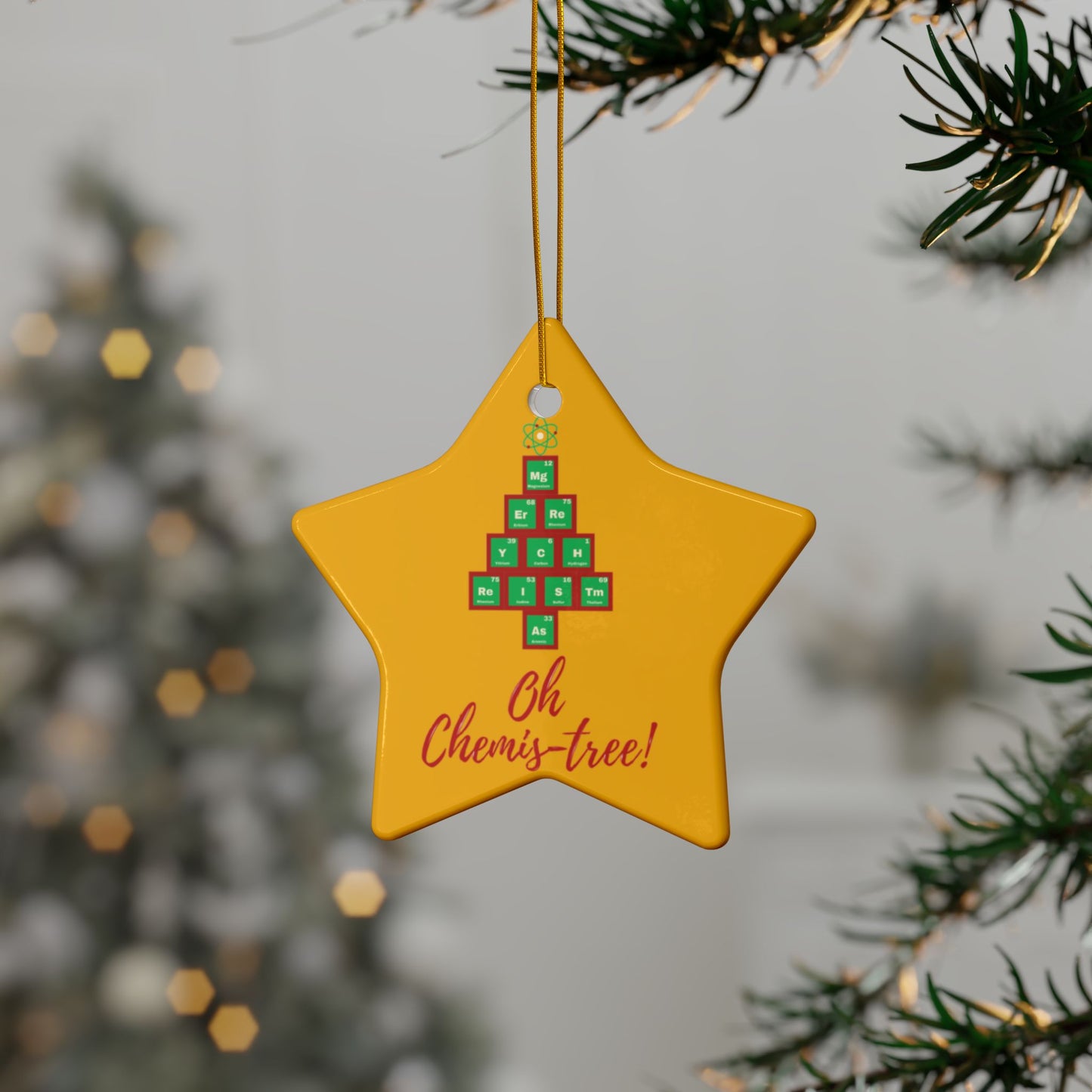 Ceramic Ornaments - Oh Chemis-tree Christmas Decor (1pc, 3pcs, 5pcs, 10pcs)