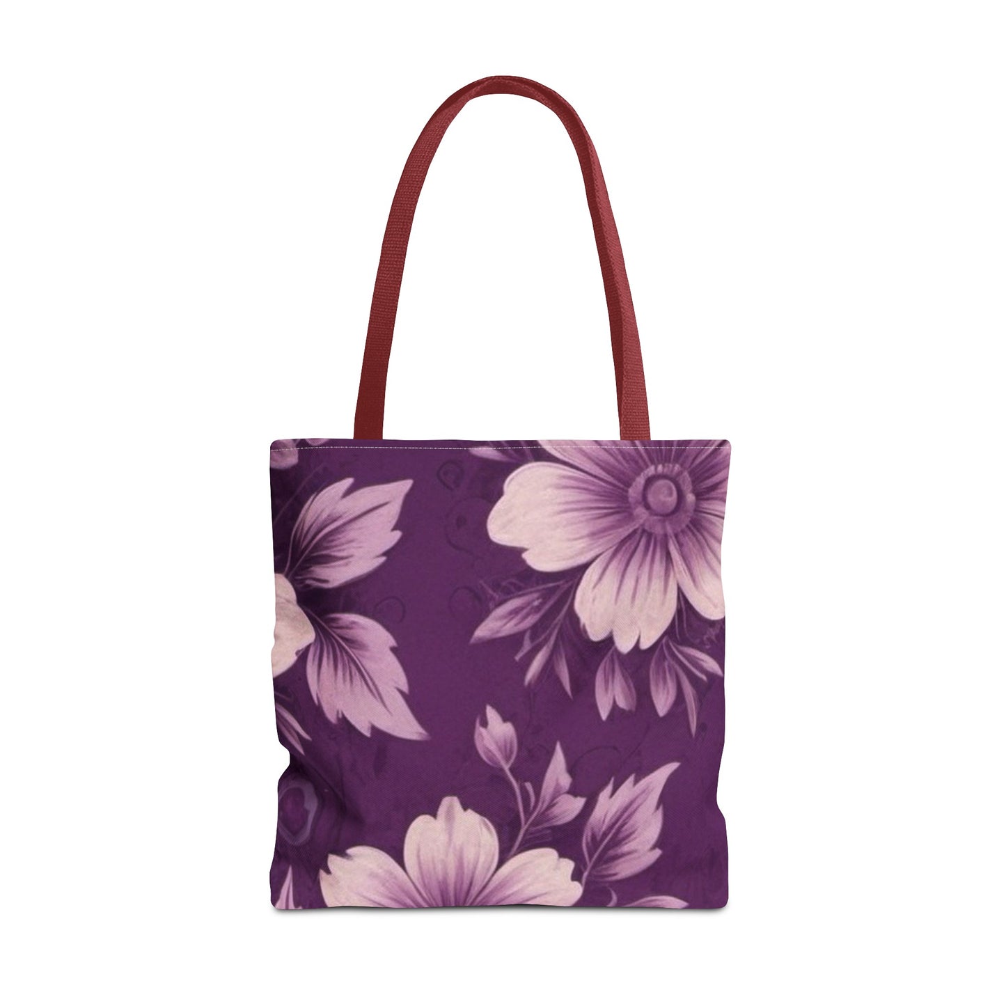 Purple Floral Tote Bag (AOP)