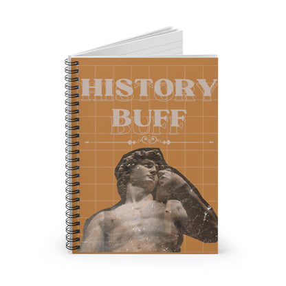 History Buff Spiral Notebook - Ruled Line