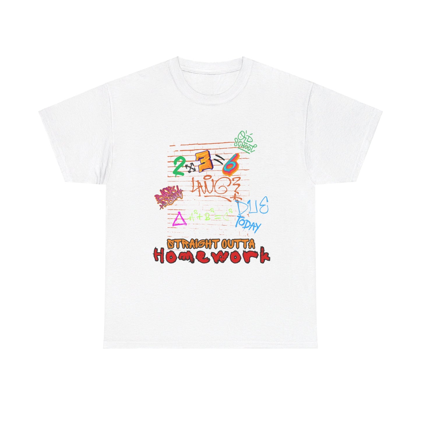 Straight Outta Homework Unisex Heavy Cotton Tee