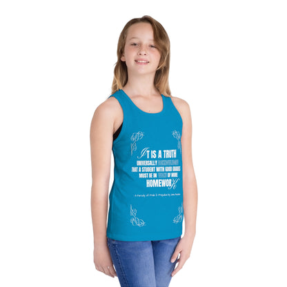 It's a  Truth Universally Acknowledged Kid's Jersey Tank Top