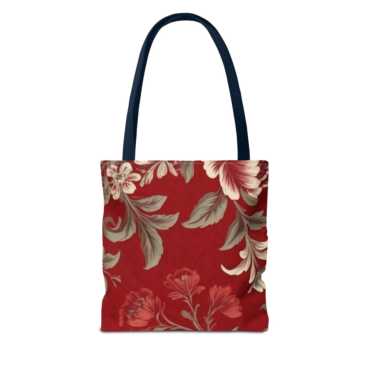 Red Victorian Floral Tote Bag (AOP)