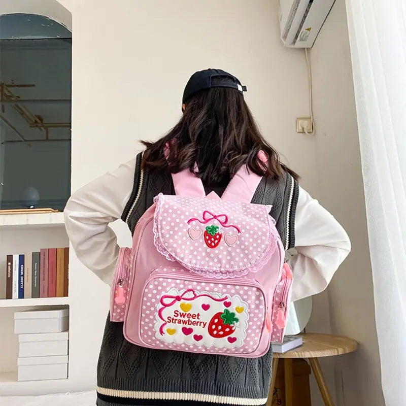 Japanese Backpack  Sweet Strawberry