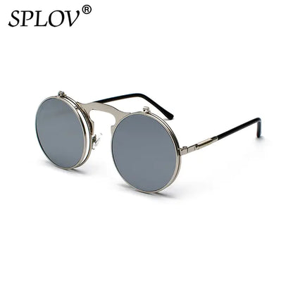 Vintage Steampunk Flip Sunglasses