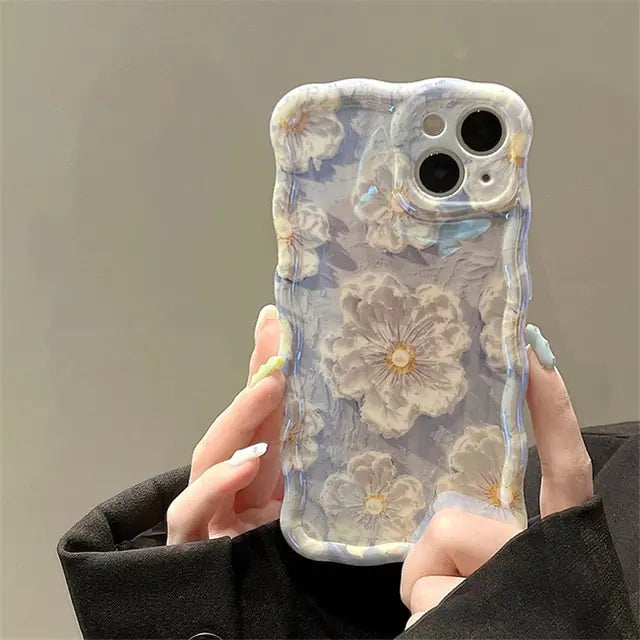 Blu-ray Flowers Shockproof Cases