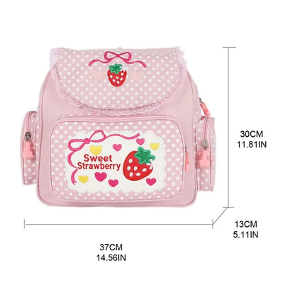 Japanese Backpack  Sweet Strawberry