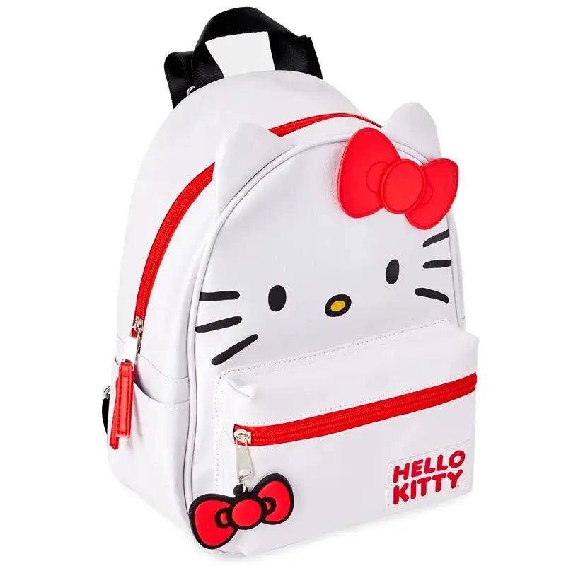 Red White Bow Backpack Bag