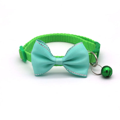 Bow and Bell Pet Collar