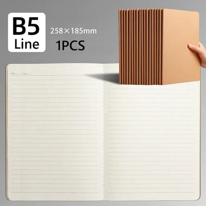 A4/A5/B5 Blank Grid Line Sketchbook